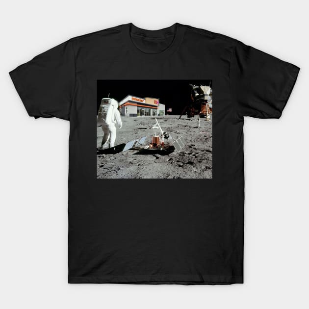 Dunkin Donuts Lunar Walk T-Shirt by Jan Lewin Art Store